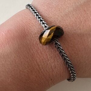 Chamilia Silver and Tiger Eye Bead
